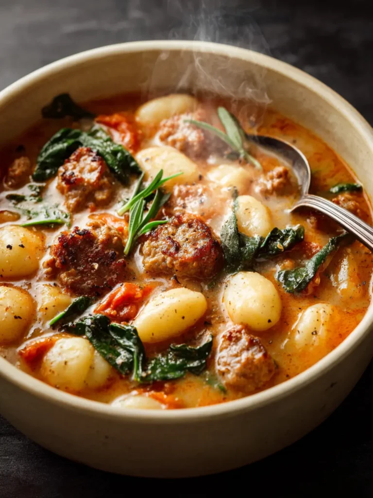 Sausage Gnocchi Soup First Image