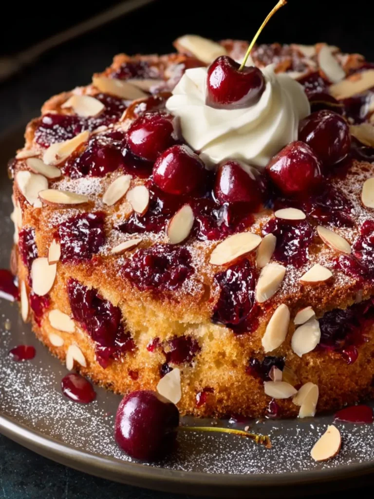Cherry Almond Cake First Image
