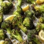 Crispy Oven Roasted Broccoli Recipe with Lemon (Easy) First Image