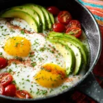 Egg Skillet with Avocado and Tomatoes First Image