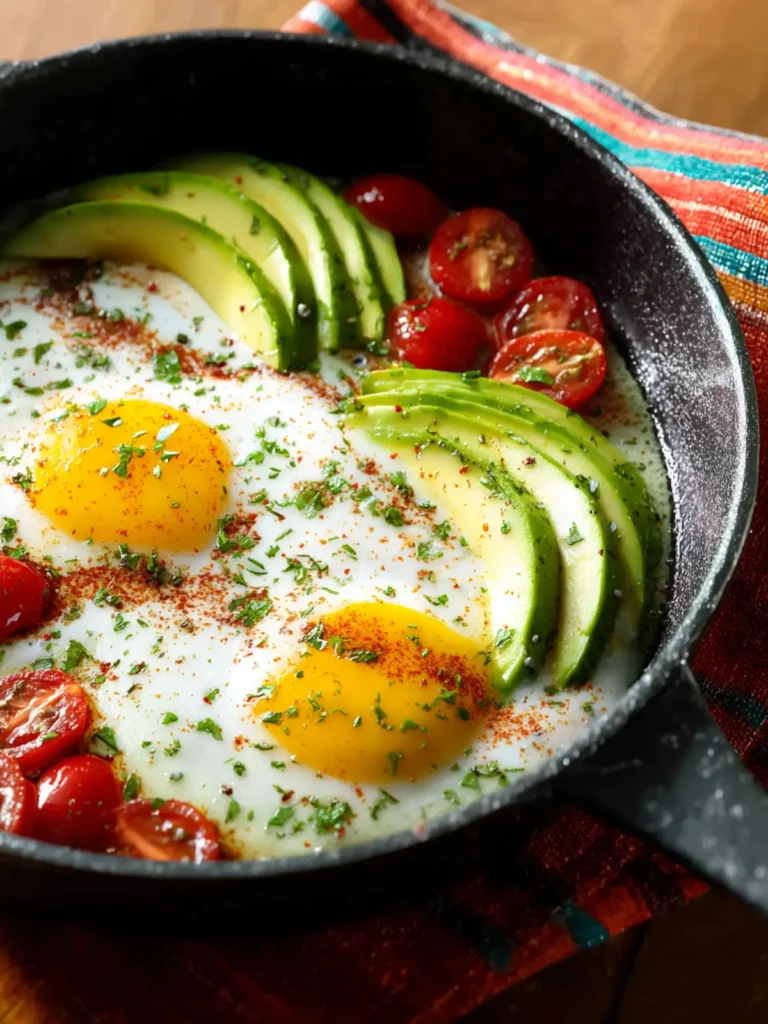 Egg Skillet with Avocado and Tomatoes First Image