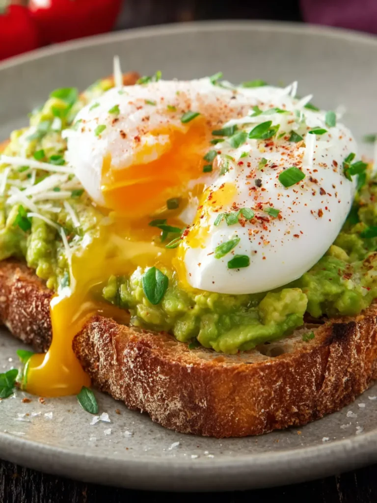 Elevate Your Breakfast: Avocado Toast with Poached Egg Delight First Image
