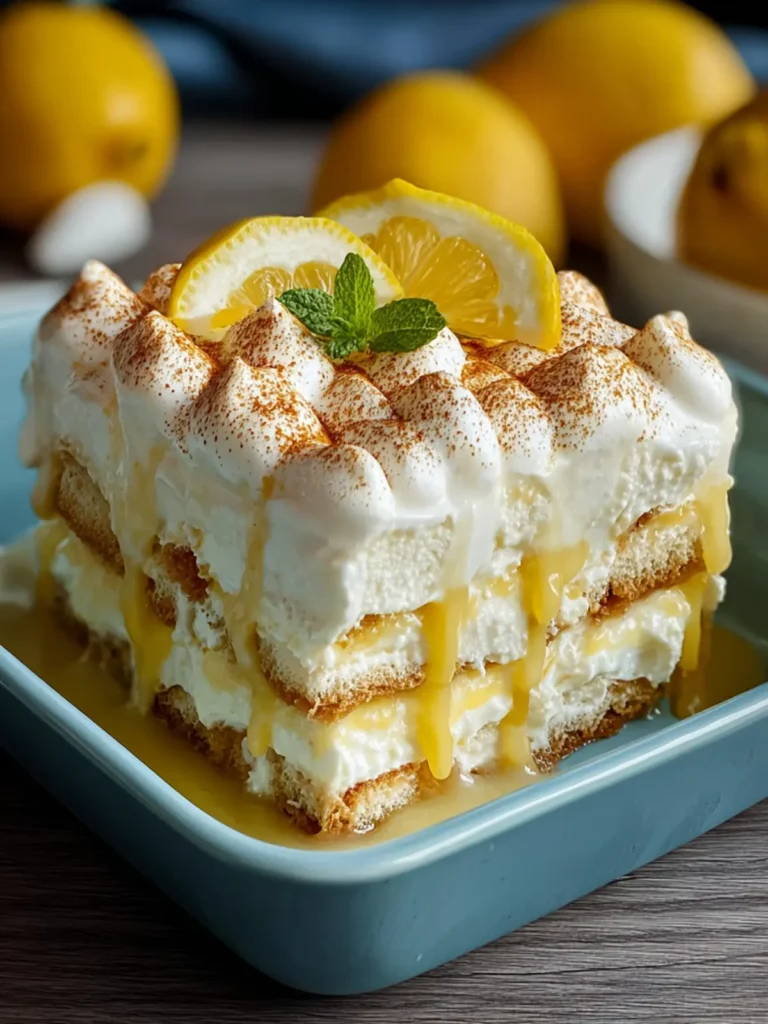 Irresistible Limoncello Tiramisu: A Zesty Delight First Image