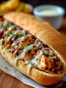 Irresistible White BBQ Chicken Subs Recipe for BBQ Lovers First Image