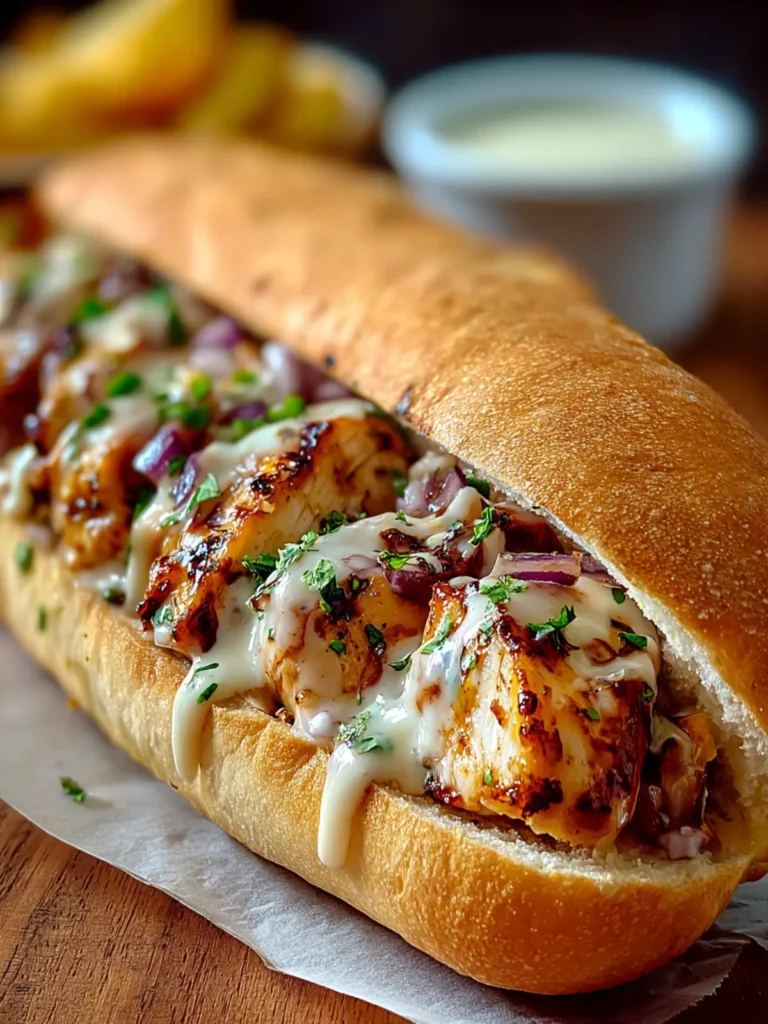 Irresistible White BBQ Chicken Subs Recipe for BBQ Lovers First Image