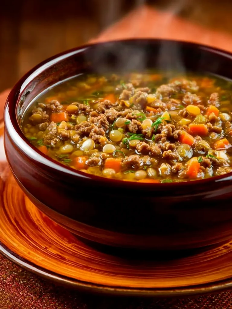 Lentil Soup with Ground Beef First Image