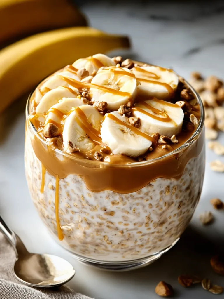 Peanut Butter Overnight Oats with Banana First Image