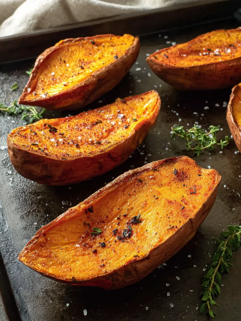 Perfect Roasted Sweet Potato Halves, Oven Baked First Image