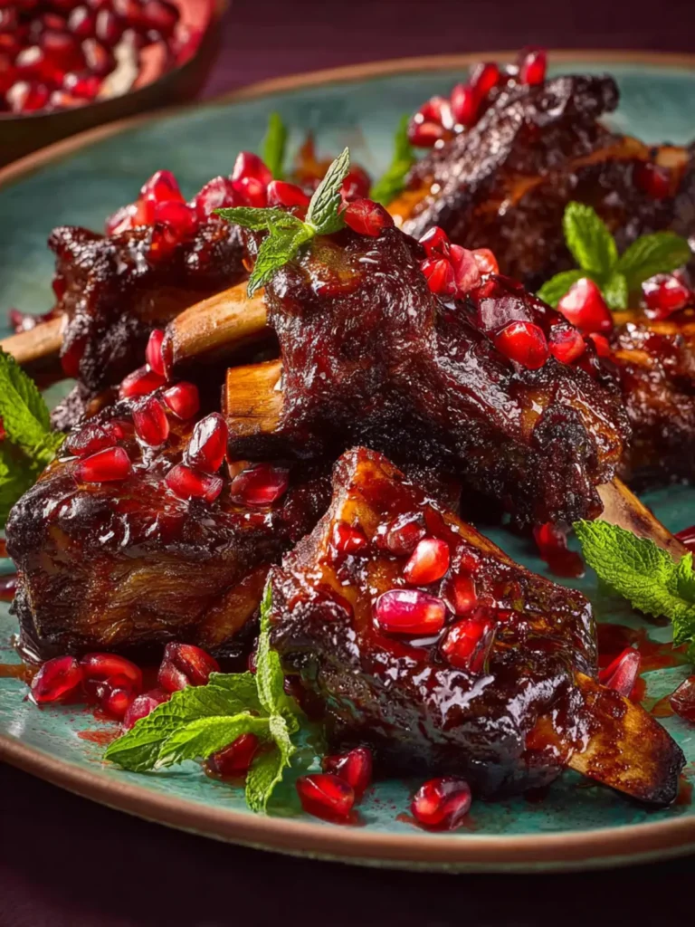 Pomegranate-Glazed Lamb Ribs First Image
