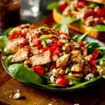 Roasted Red Pepper Chicken Salad with Balsamic Dressing First Image