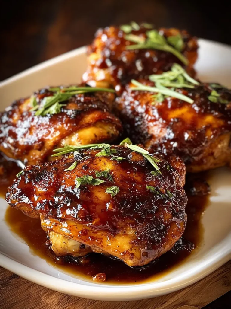Smoked Maple Glazed Chicken Thighs First Image