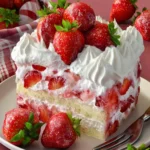Strawberry Whipped Cream Cake First Image