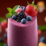 Triple Berry Oat Tropical Smoothie Recipe First Image