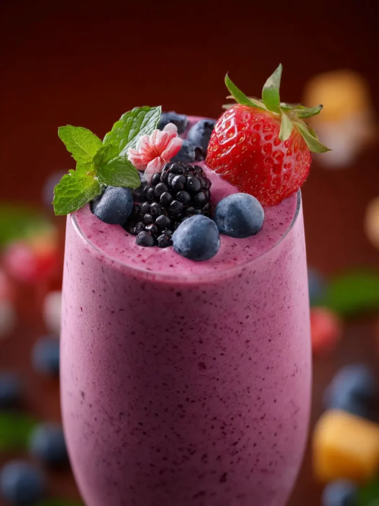 Triple Berry Oat Tropical Smoothie Recipe First Image