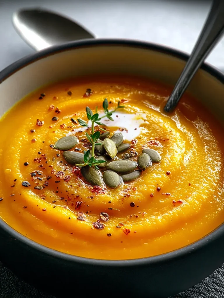 Vegan Carrot and Sweet Potato Soup First Image