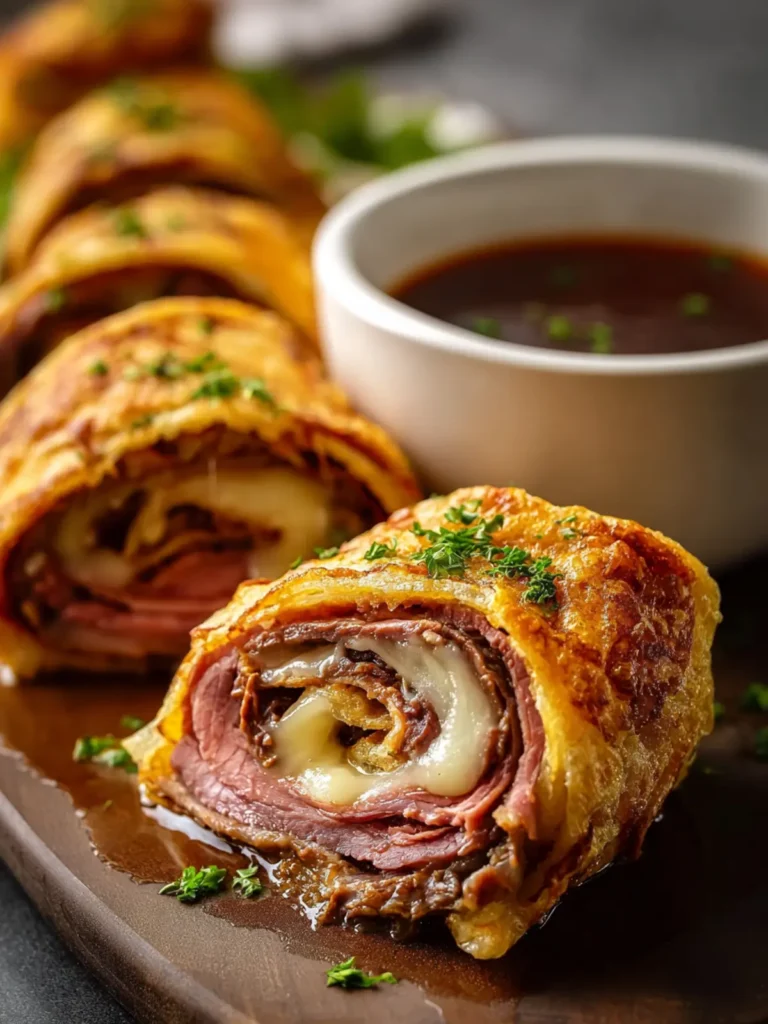 French Dip Roll Ups First Image