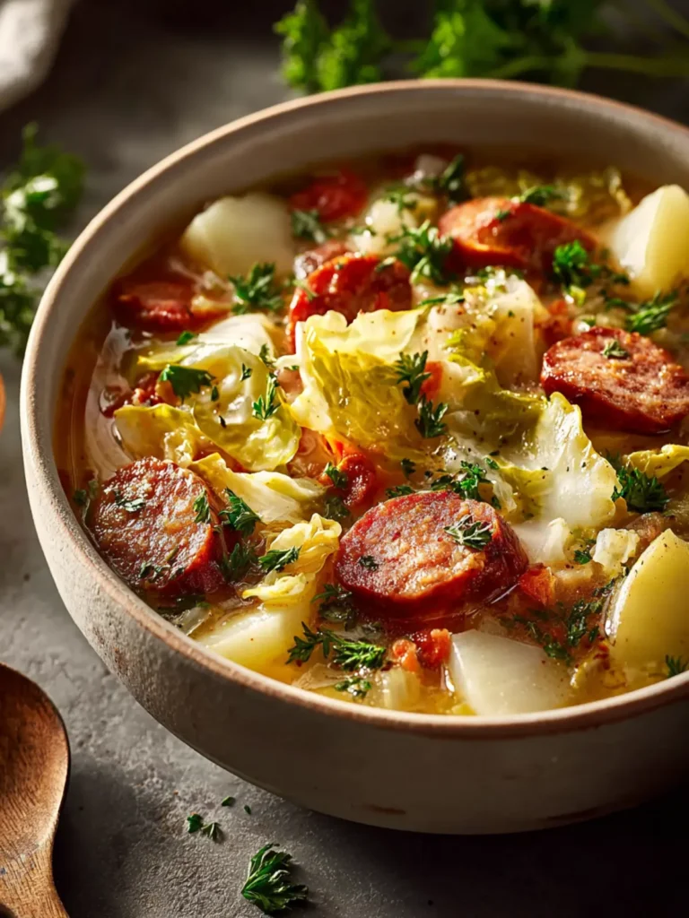 Sausage Cabbage Potato Chowder First Image
