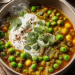 Spiced Pea Stew with Yogurt First Image
