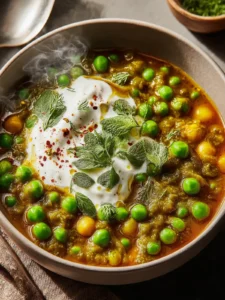 Spiced Pea Stew with Yogurt First Image