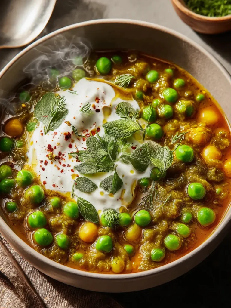 Spiced Pea Stew with Yogurt First Image