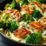 keto chicken alfredo broccoli First Image