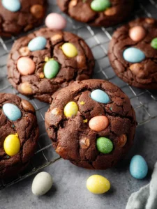 mini egg chocolate cookies First Image